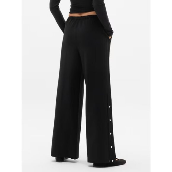 New Athleta S MVP Mid Rise Snap Pant Black Small Regular - Picture 4 of 8